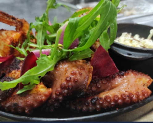 Grilled octopus