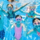 Kids swimming in pool